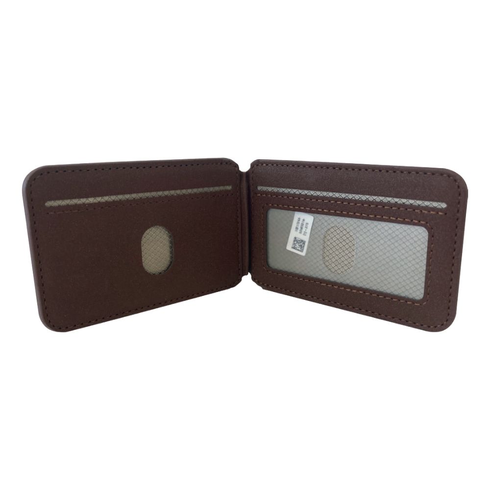 Apple MFi Certified Find My Device 2-in-1 Magnetic Gas Tag Wallet Open - Image 3