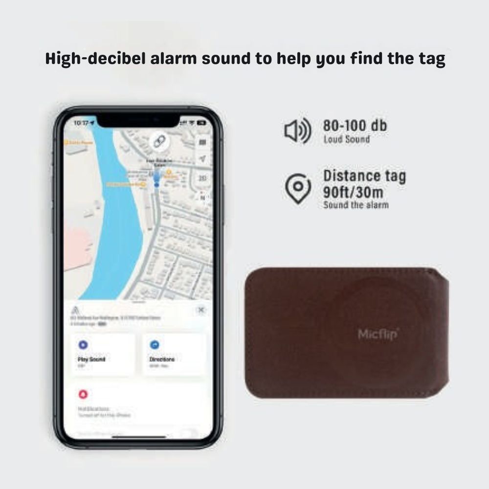 Apple MFi Certified Find My Device 2-in-1 Magnetic Gas Tag Wallet Open - Image 4