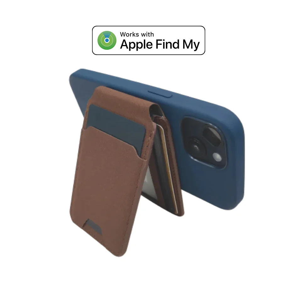 Apple MFi Certified Find My Device 2-in-1 Magnetic Gas Tag Wallet Open