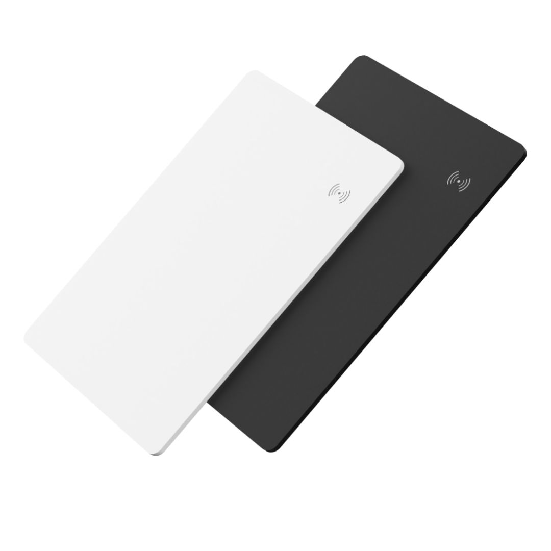 Wireless charging card finder