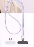 Skin-friendly silicone lanyard data cable