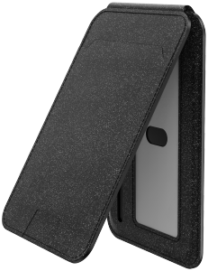 Positioning magnetic card holder without charging