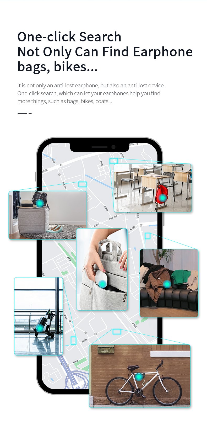 J05 Find My Anti-Lost ANC Wireless Earbuds