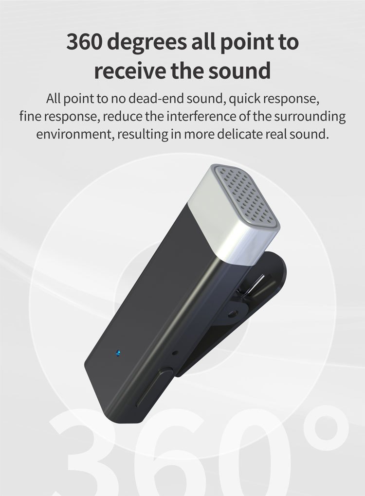 P02 Wireless Lavalier Microphone (Type-C)